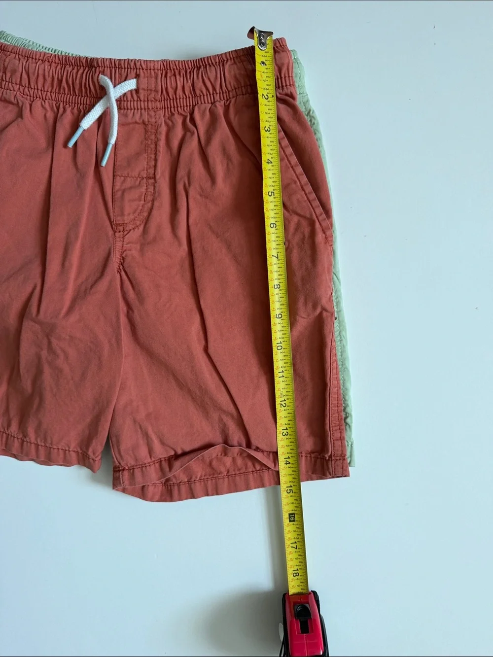 Bundle Cat & Jack Boy Shorts Drawstring Green and Red Size 8